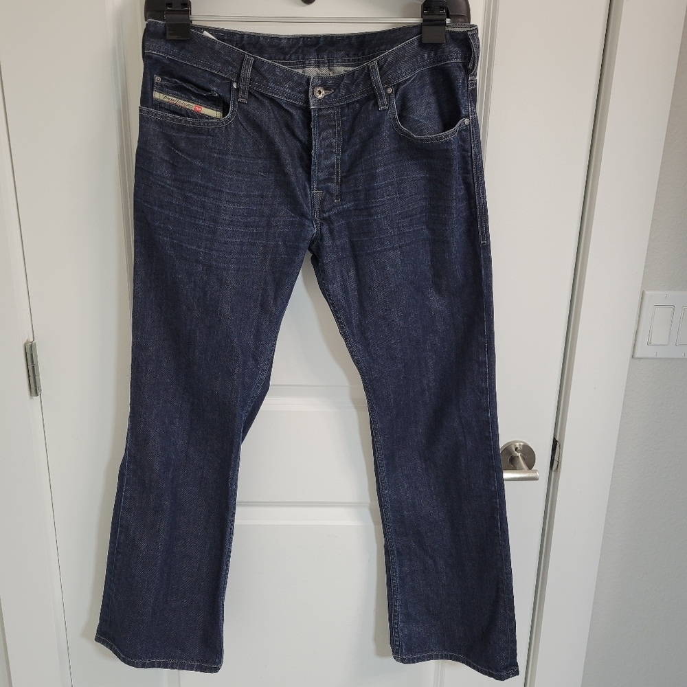 Diesel Industry Zatiny Jeans Regular Bootcut Dark Wash Jeans Size 34W X 30L
